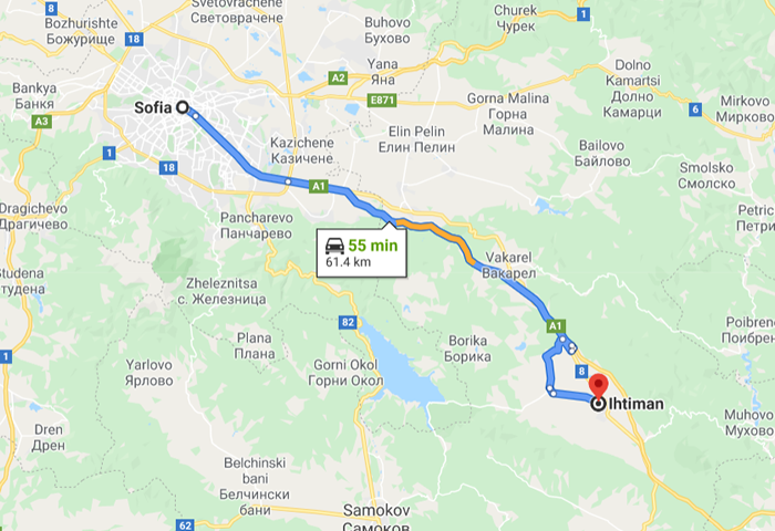 transfer from sofia to ihtiman